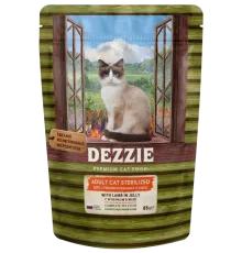 Dezzie Sterilized Cat Ягненок в желе, 85 г