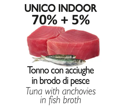 Unica Natura UNICO INDOOR Филе тунца с анчоусами, 70 г