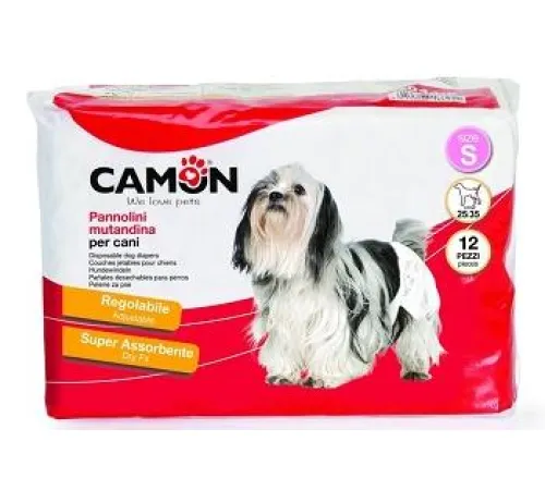 CAMON Подгузники одноразовые для собак, 45-55 см, (12шт/уп)