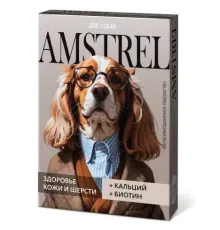 Amstrel Лакомство для собак Здоровье кожи и шерсти, 90 таб