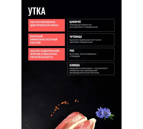 Одно мясо для стерилизованных кошек (Утка), 400 г
