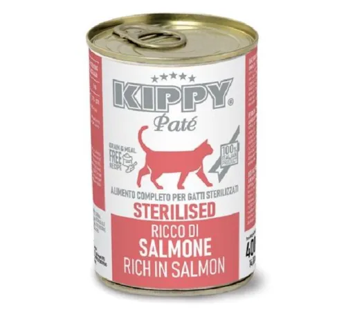 Kippy Pate Sterilized Cat Паштет с лососем, 400 г