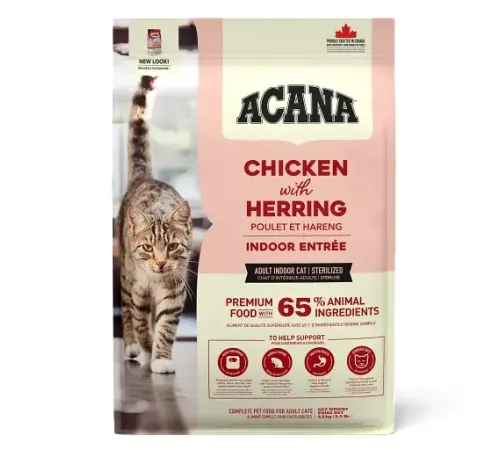 ACANA Indoor Entrée (Курица, сельдь, индейка), 4,5 кг