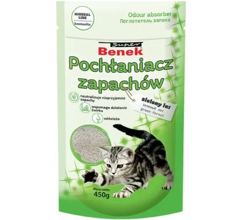 Super Benek Поглотитель запаха, 450 г (Зелёный лес)