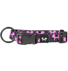 United Pets Ошейник Complete me Identity, черный с розовым, S
