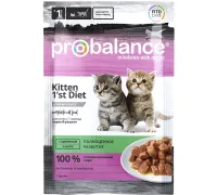ProBalance Консервированный корм 1'st Diet Kitten (Кролик в желе), 85 г