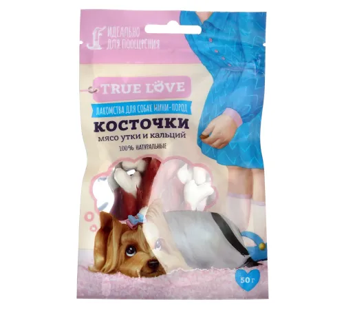 True Love Косточки (мясо утки и кальций), 50 г