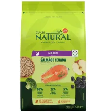 Guabi Natural Adult Cat (Лосось, ячмень), 7,5 кг