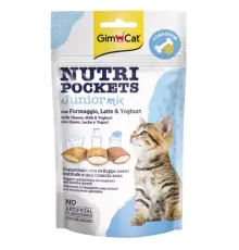 GimCat Nutri Pockets Junior Mix (сыр, молоко, йогурт), 60 г