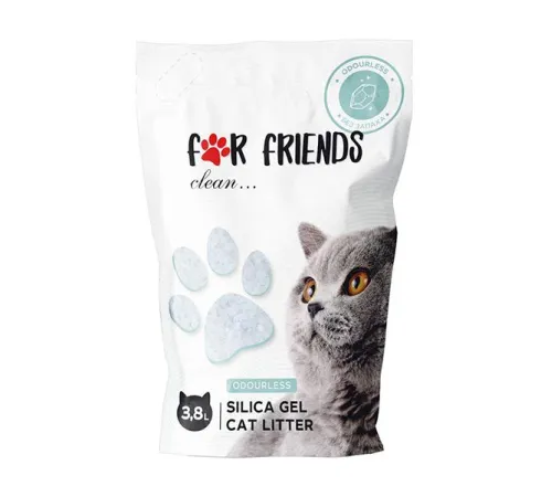 For Friends силикагелевый наполнитель (без аромата) 3,8 л