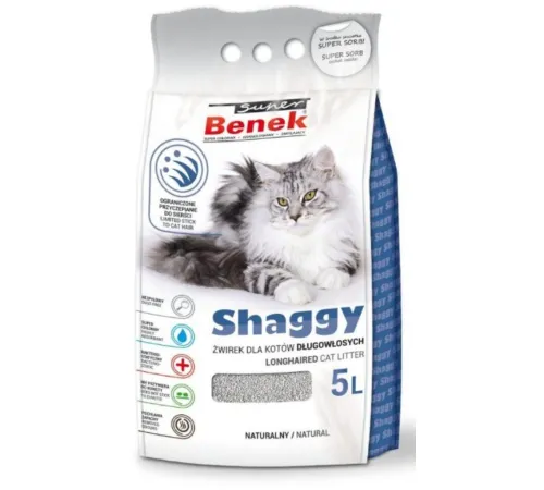 Super Benek Shaggy для длинношерстных, 5 л