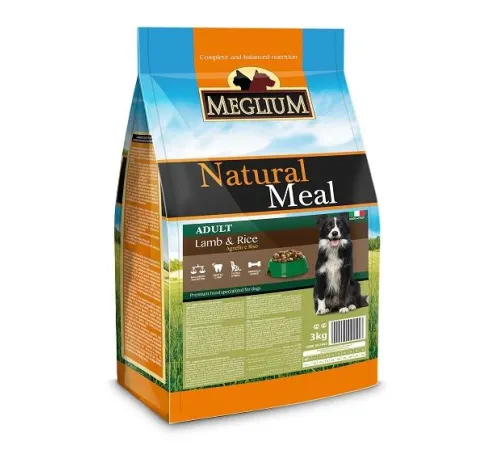 Meglium Dog Adult (Ягненок и рис), 3 кг