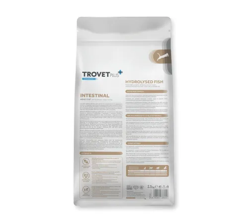 Trovet Plus Intestinal Cat (Белая рыба), 1,2 кг