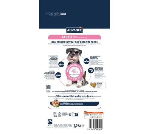 Advance Dog VetDiet Atopic Mini, 1,5 кг