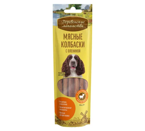 Лакомство: мясные колбаски с олениной, 45 г