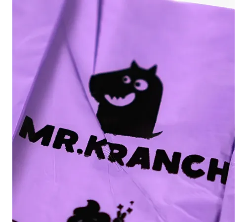 Mr.Kranch Биодиспенсер со сменным рулоном пакетов для выгула собак, 1 рулон х 15 пакетов