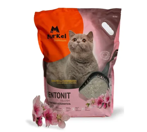 Murkel Наполнитель бентонитовый (Сакура), 10 л/8 кг