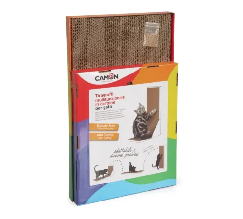 CAMON Когтеточка-трансформер двухстороняя с кошачьей мятой, 96 х 34,5 см
