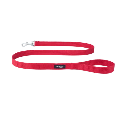Поводок AmiPlay Cotton (Красный) S 140/1,5 см