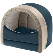 Ferplast Домик MAJESTY, сине-бежевый 20, 40х34х36 см