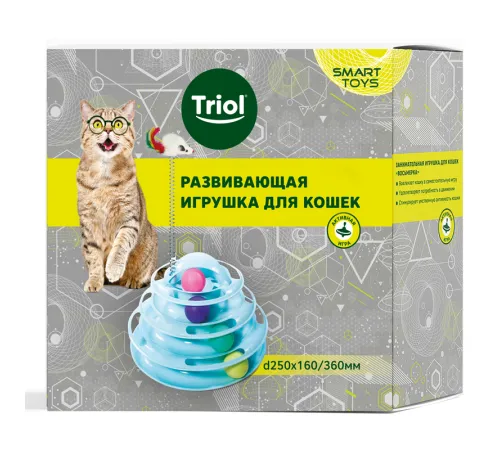 Triol Игрушка для кошек Пирамида SMART TOYS, d250*160/360мм