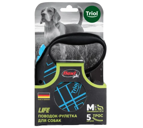 Triol Поводок-рулетка Flexi Life Lines, трос М