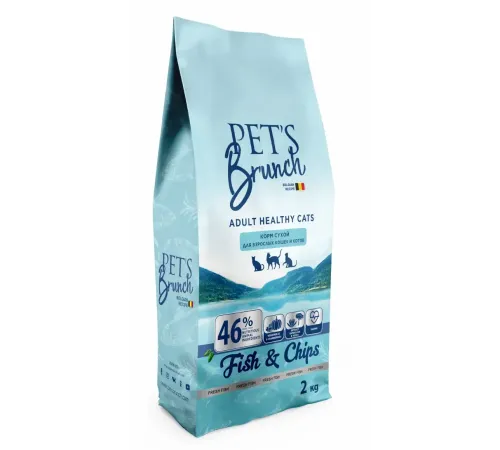 Pet's Brunch Adult Healthy Cats (Рыба), 2 кг