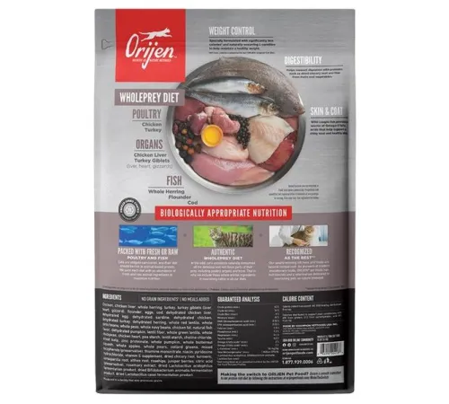 ORIJEN CAT FIT & TRIM (Курица, индейка, рыба), 1,8 кг
