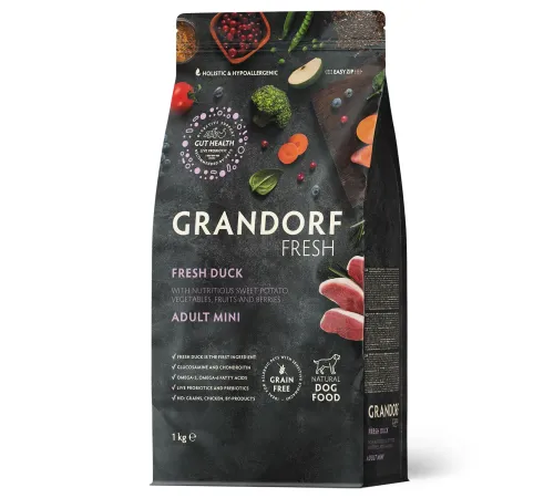 Grandorf Fresh Adult Mini (Утка и батат), 1 кг