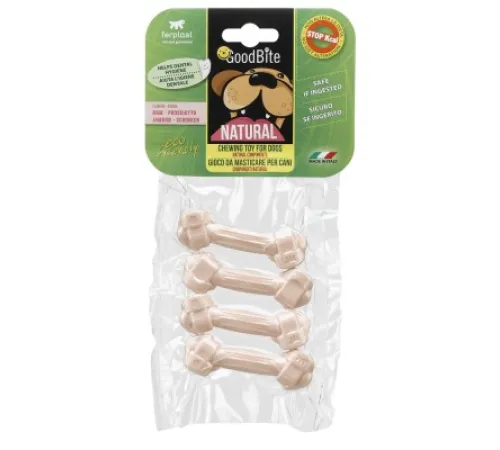 Ferplast Игрушка-кость NAT OSSO PROSCIUTTO (Ветчина) XS 4 шт/уп