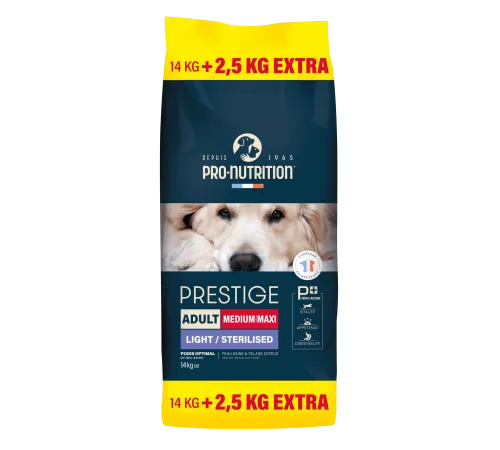 Flatazor Prestige Adult Medium&Maxi Light/Sterilized, 14 + 2,5 кг Promo