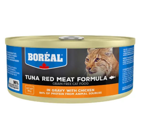 Boreal Cat Красное мясо тунца в соусе с курицей 80 г