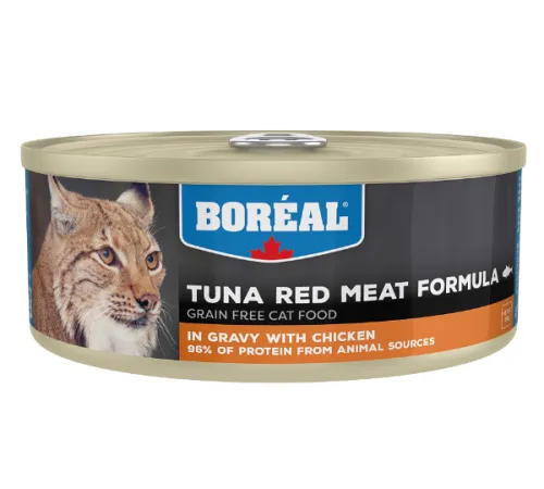 Boreal Cat Красное мясо тунца в соусе с курицей 156 г
