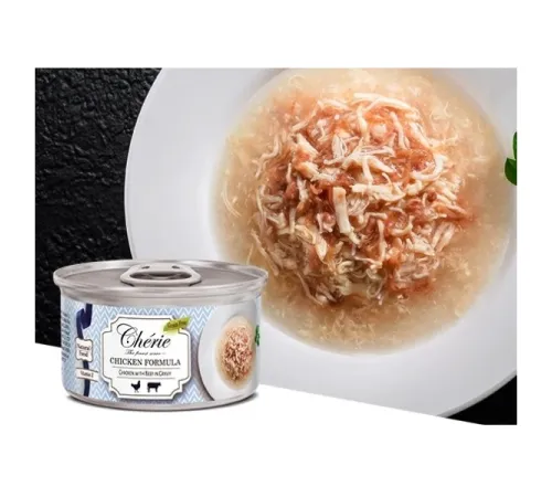 Cherie Chicken Formula (Курица, говядина в соусе), 80 г