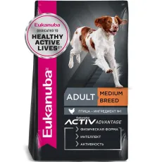 Eukanuba Adult Medium Breed (Птица), 3 кг