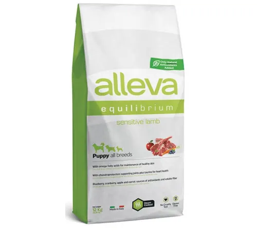 Alleva Equilibrium Puppy Sensitive All Breeds (Ягненок), 12 кг