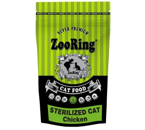 ZooRing Sterilized Adult Cat (Цыпленок), 1,5 кг