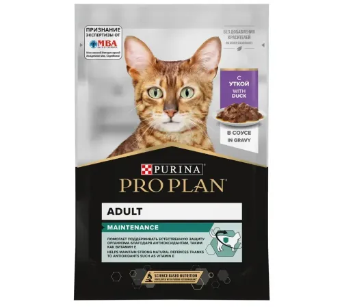 Pro Plan Adult Maintenance (Утка в соусе), 85 г