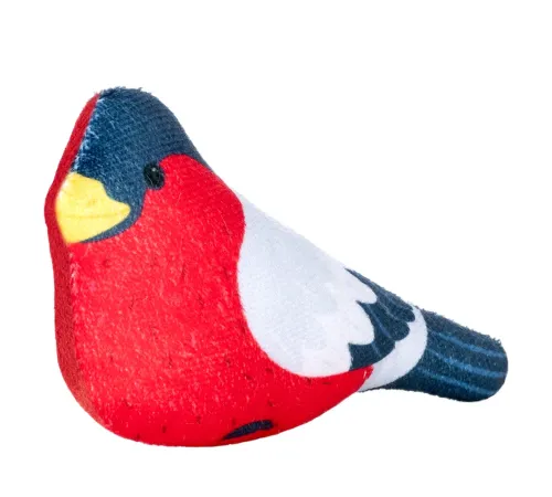 Fancy pets Игрушка для кошек Снегирь, 12 см