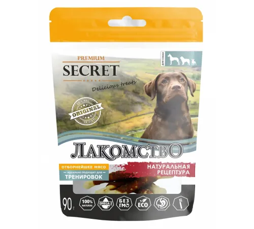 Secret Косточка утиная кальциевая для собак, 90 г