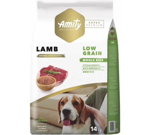 Amity Super Premium Adult (Ягненок), 4 кг