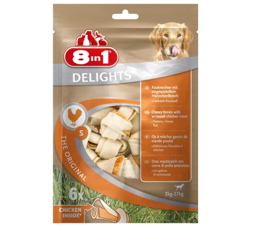 8in1 Косточки Delights S, 6 х 11 см