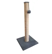 Cat House Когтеточка - столбик, 90 см, сизаль Серая