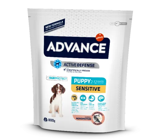 Advance Dog Puppy Sensitive (Лосось), 800 г (УЦЕНКА)