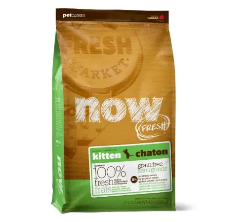 NOW! Fresh GF Kitten (Индейка, утка, овощи), 1,81 кг