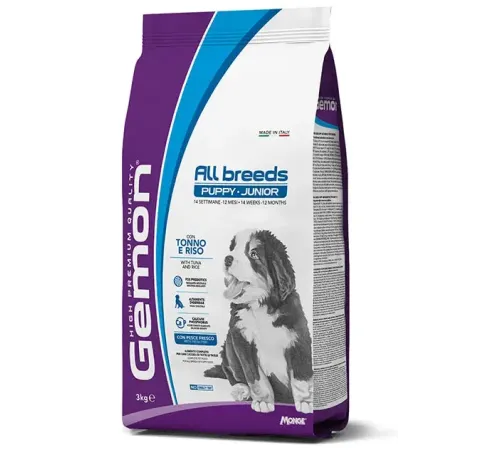 Gemon Dog Puppy & Junior (Тунец, рис), 3 кг