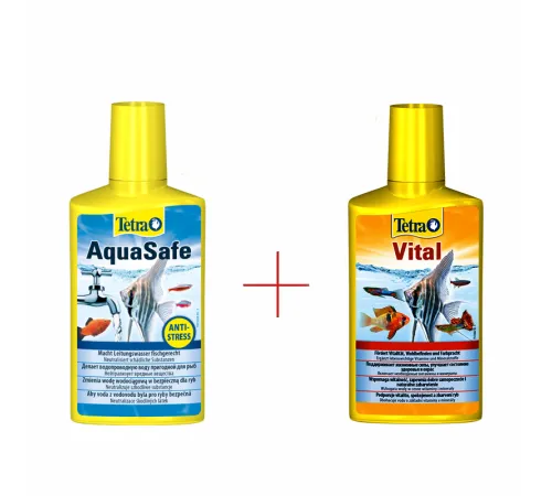 Tetra Кондиционер AquaSafe (500 мл) + Vital (100 мл), набор