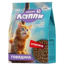 Хаппи Лаппи для кошек (Говядина), 350 г