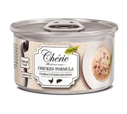 Cherie Chicken Formula (Курица с куриной печенью в соусе), 80 г