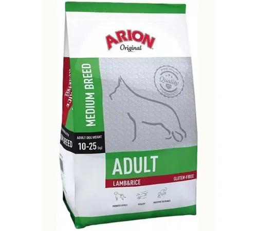Arion Original Adult Medium Breed (Ягненок и рис), 12 кг